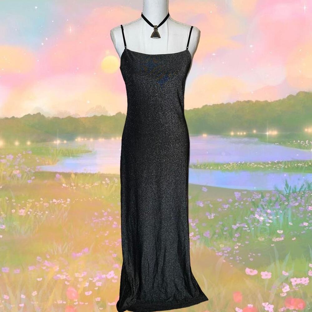 90s  sparkly glitter formal dress